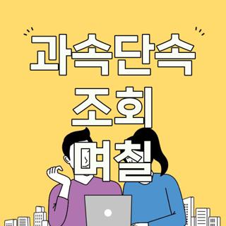 과속단속 조회 며칠