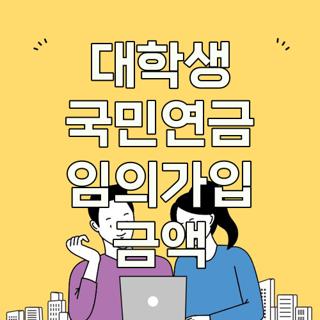 대학생 국민연금 임의가입 금액