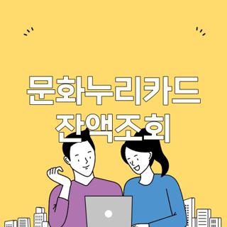 문화누리카드 잔액조회