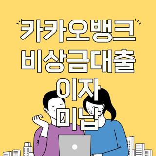 카카오뱅크 비상금대출 이자 미납