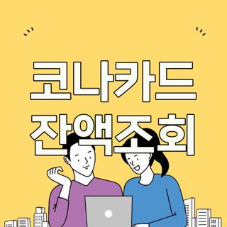 코나카드 잔액조회