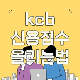 kcb 신용점수 올리는법